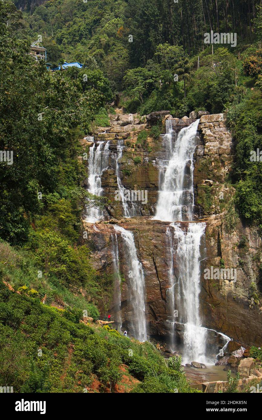 waterfall, ramboda falls, cascade, waterfalls Stock Photo