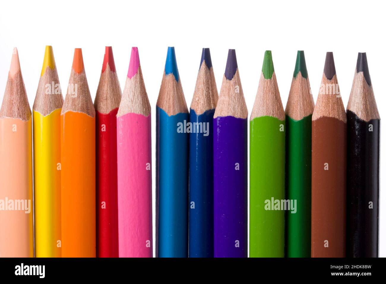 crayon, multi colored, wood pen, crayons, multi coloreds, wood pens Stock Photo
