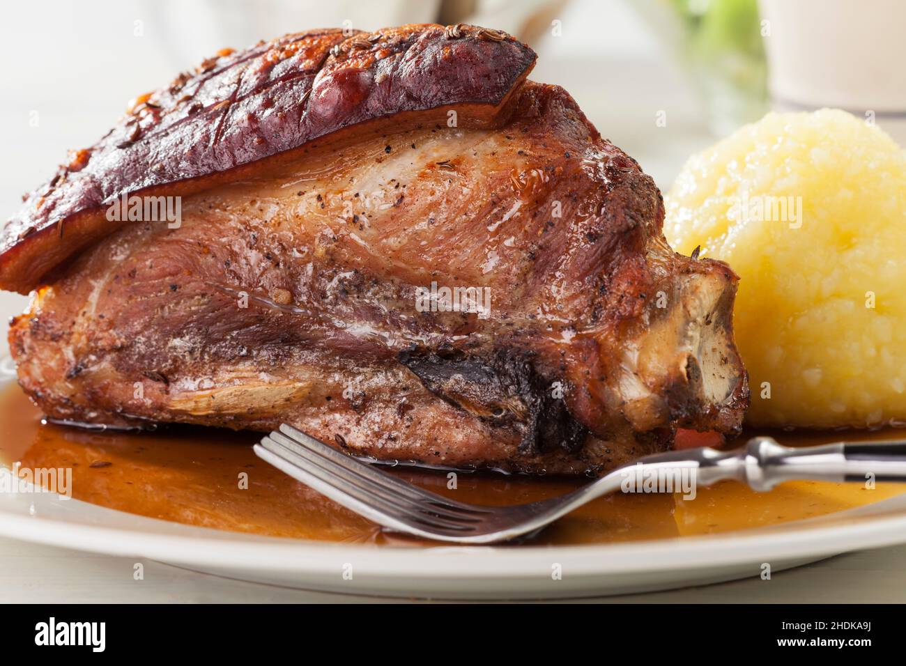roast dinner, eisbein, schäufele, roast dinners, eisbeins Stock Photo