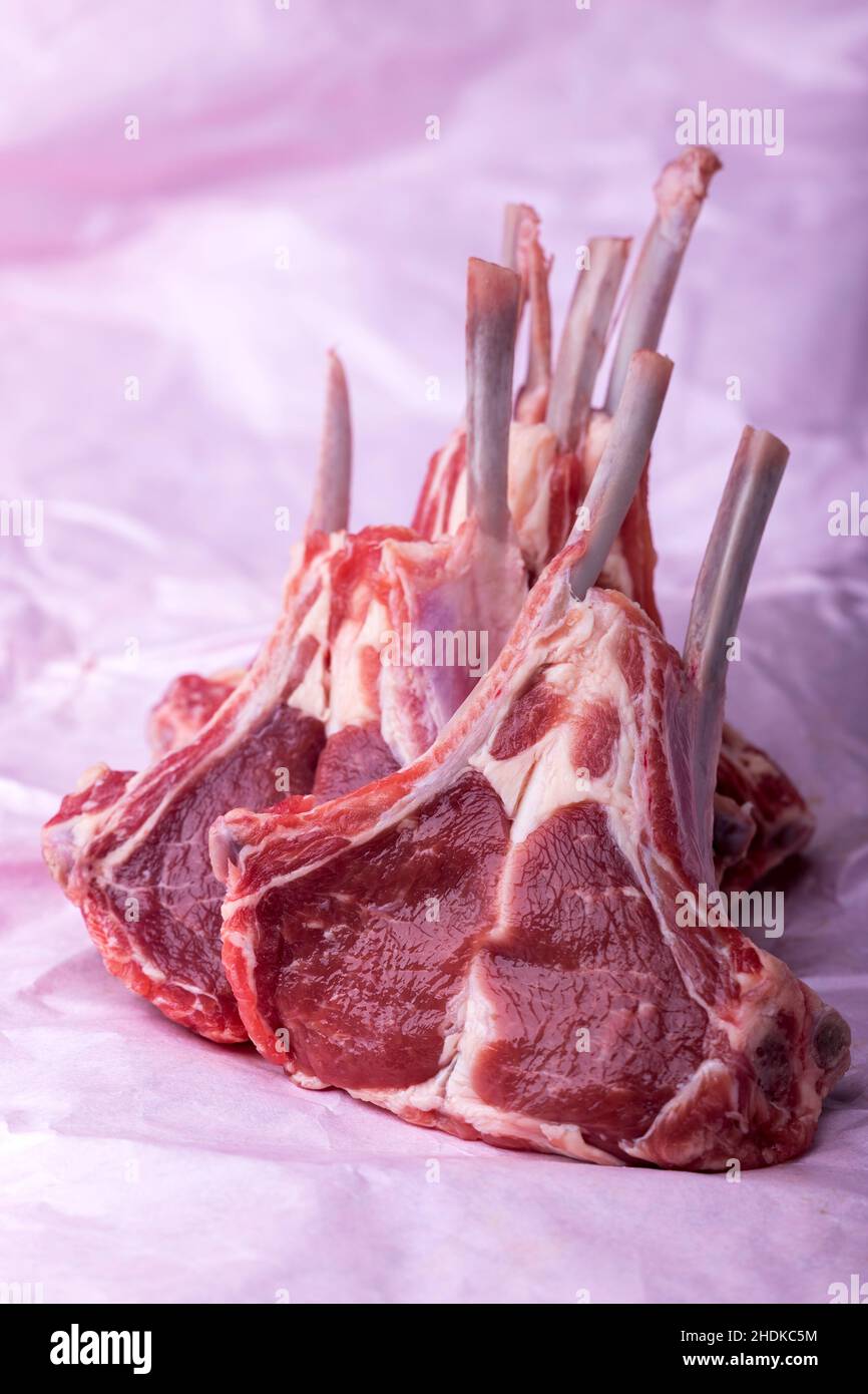 lamb chop, lamb, lamb chops, lambs Stock Photo - Alamy