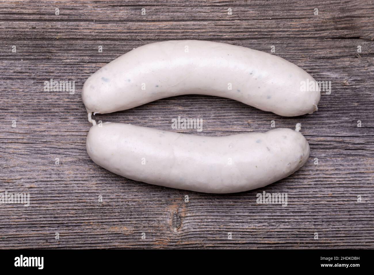 boiled sausage, weisswurst, boiled sausages, weisswursts Stock Photo