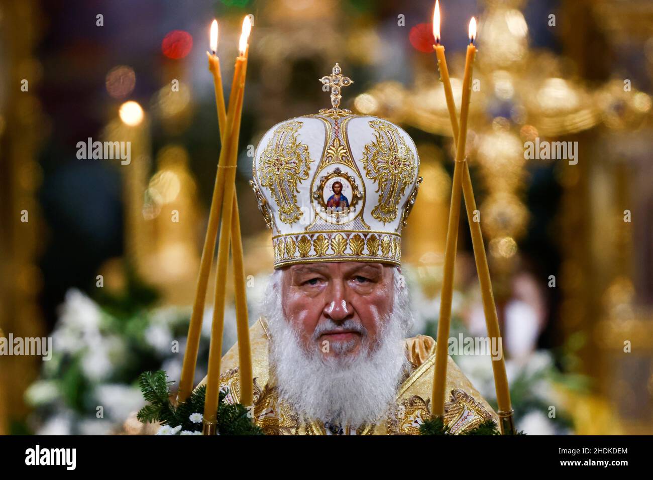 Kirill Christmas Photos Jan 2022 Patriarch Kirill Of Moscow And All Russia Conducts The Orthodox Christmas  Service At The Cathedral Of Christ The Saviour In Moscow, Russia, January  6, 2022. Reuters/Maxim Shemetov Stock Photo - Alamy
