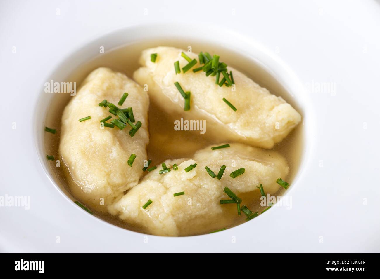 semolina dumpling soup, semolina dumpling soups Stock Photo