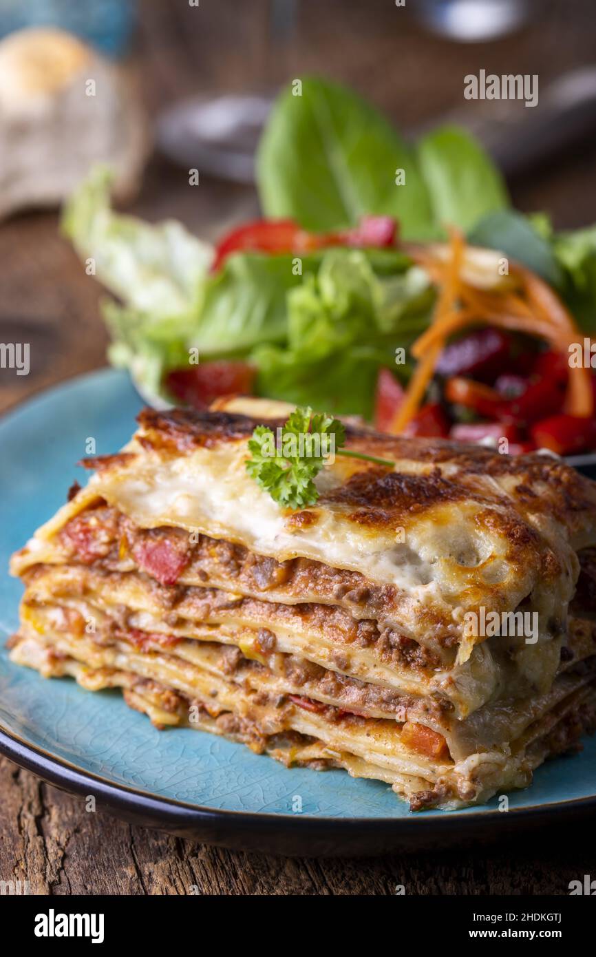 dinner, lasagna, dinners, lasagnas Stock Photo - Alamy