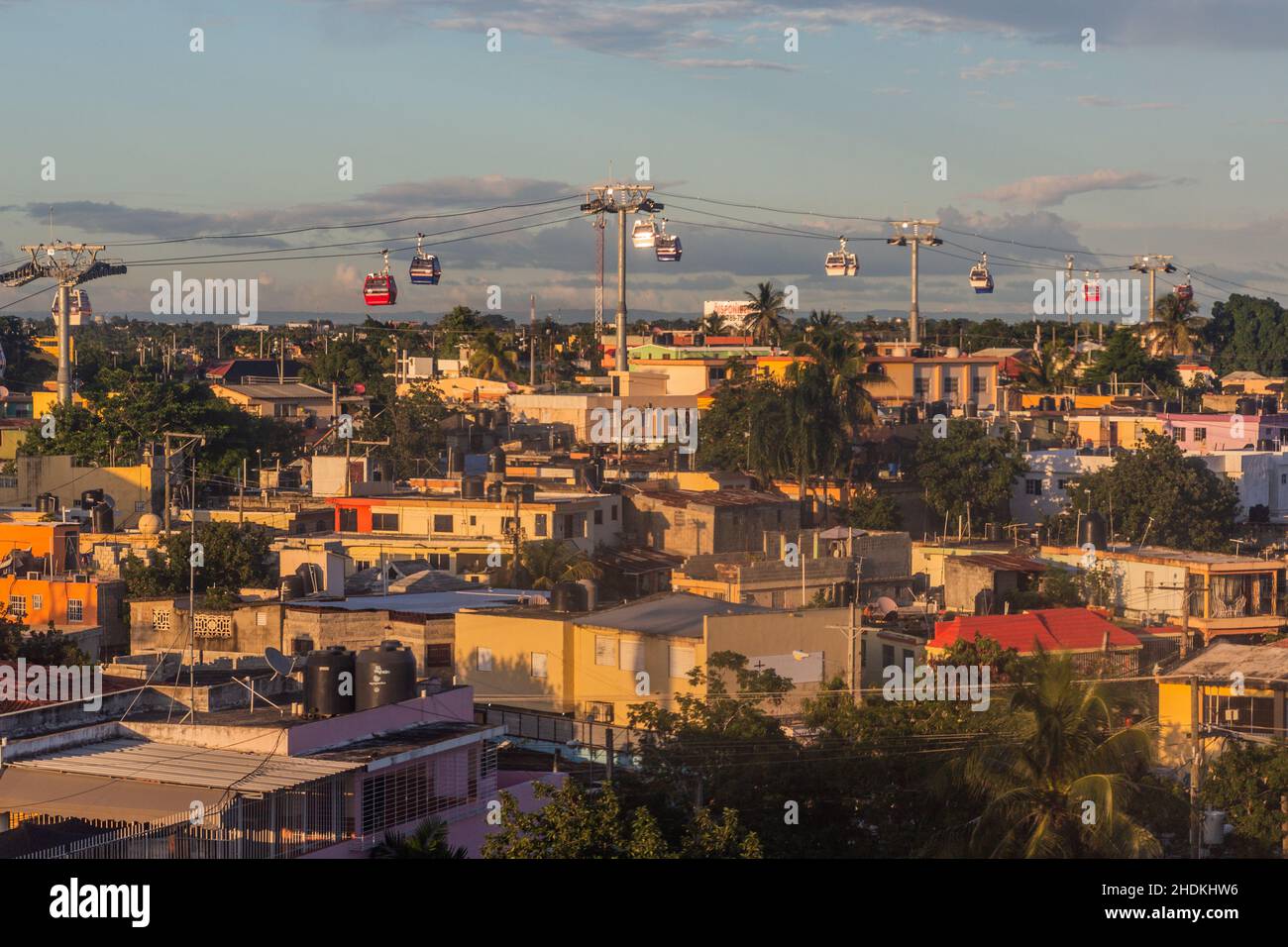 Teleferico (cable car) in Santo Domingo, capital of Dominican Republic