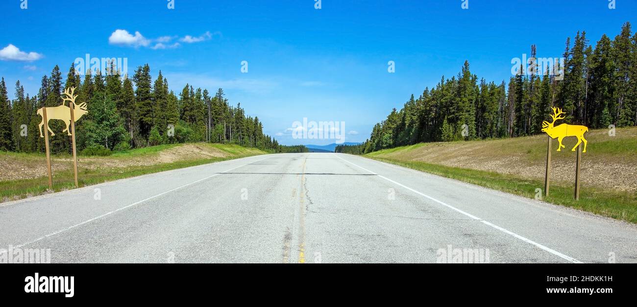 highway, alberta, highways, motorway, motorways, albertas Stock Photo