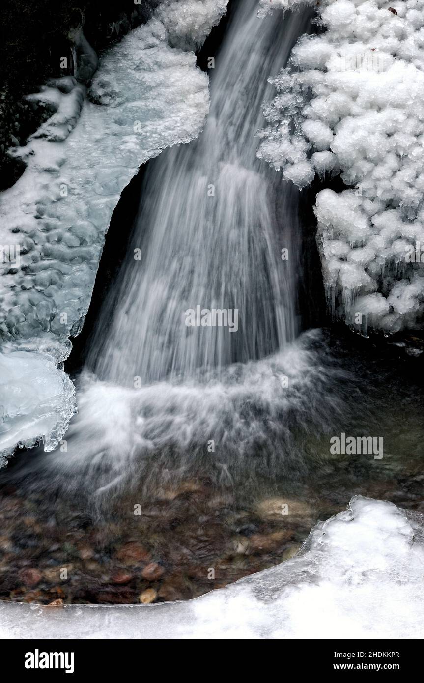 waterfall, frozen, cascade, waterfalls, frozens Stock Photo - Alamy