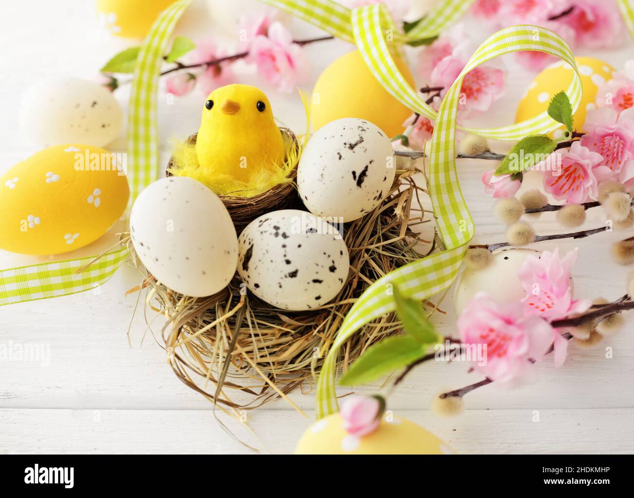 easter nest easter decoration easters easter decorations Stock Photo