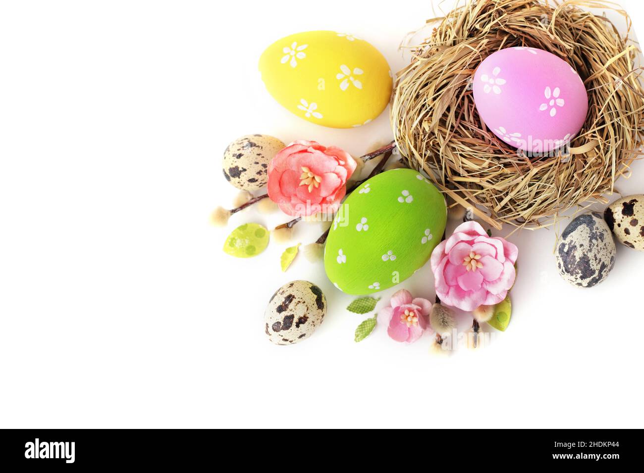 easter nest, easter eggs, easters, easter egg Stock Photo