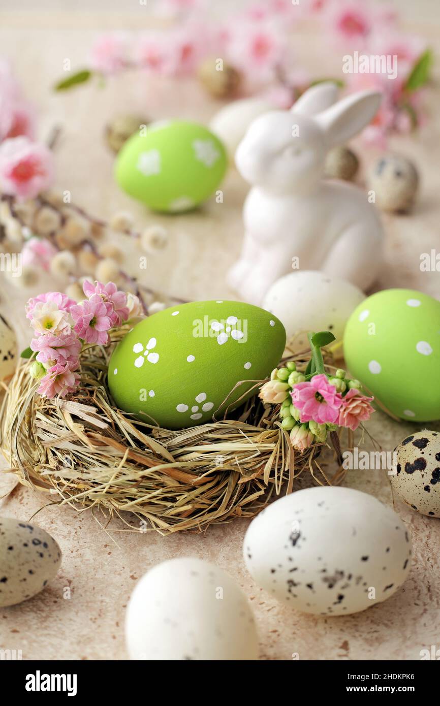 easter, easter nest, easter decoration, easters, easter decorations Stock Photo