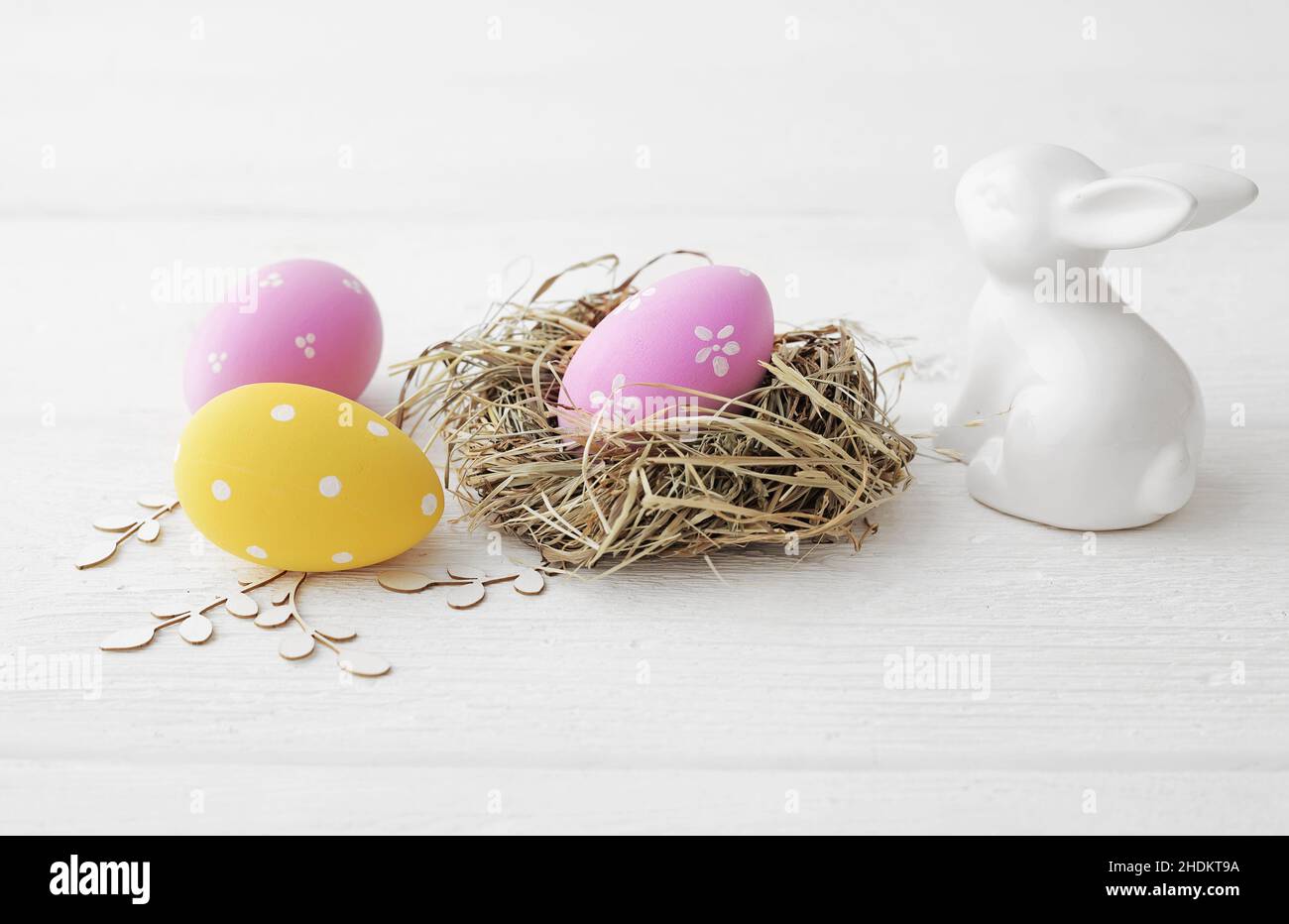 easter egg, easter nest, easter decoration, easter eggs, easters, easter decorations Stock Photo