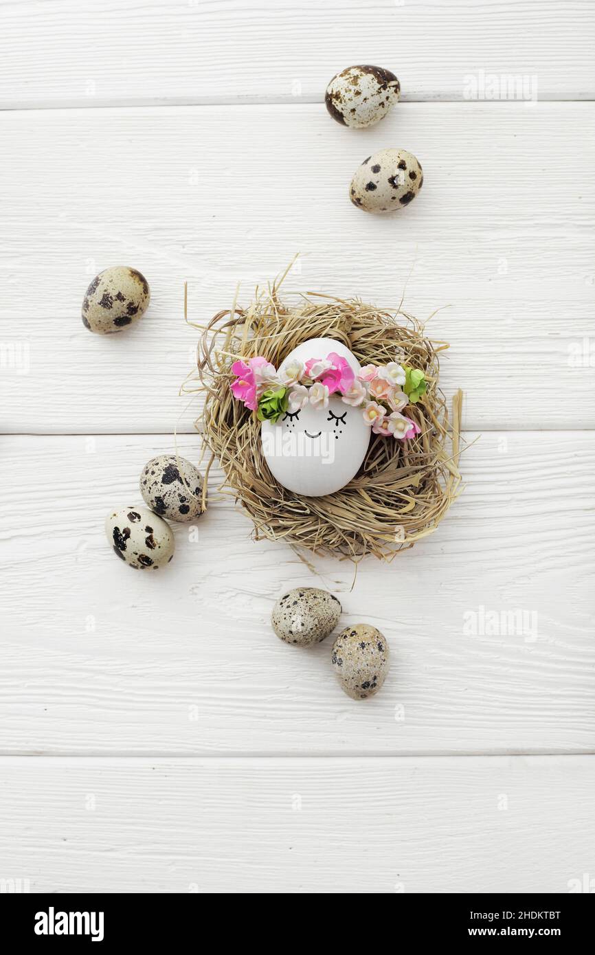 easter egg, easter nest, easter eggs, easters Stock Photo