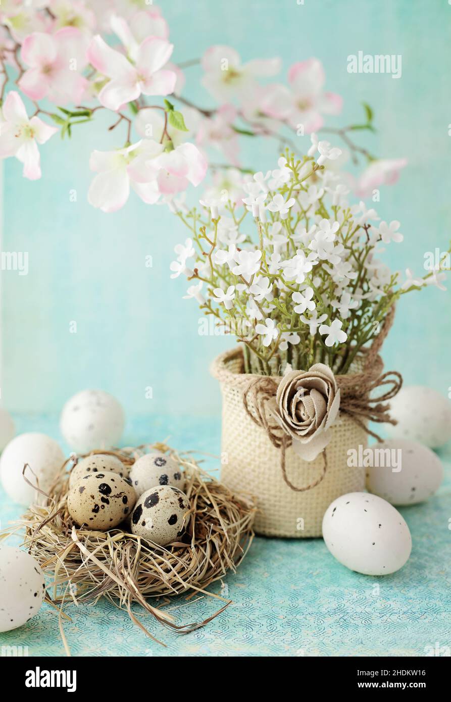 easter, easter nest, easter decoration, easters, easter decorations Stock Photo