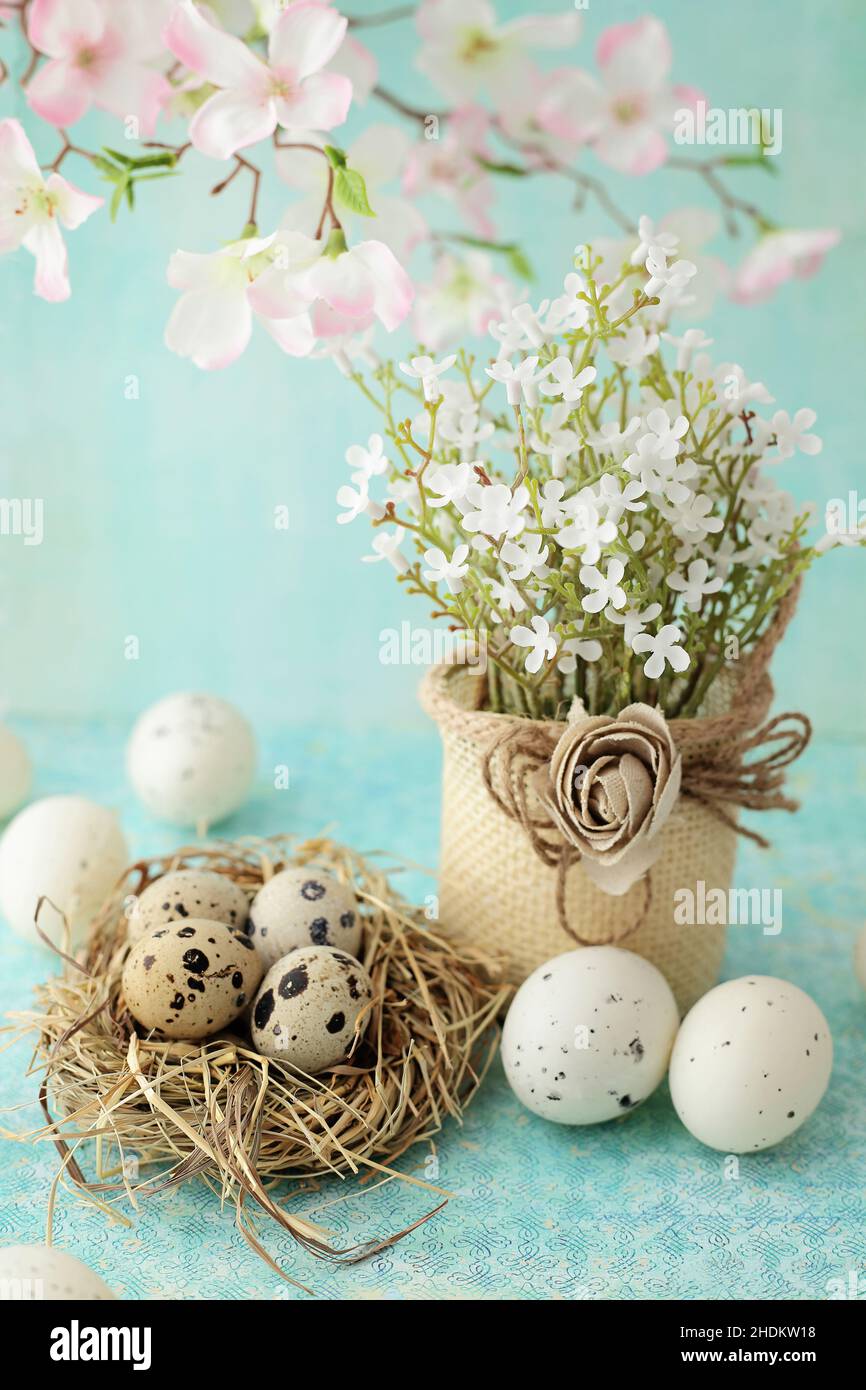 decoration, easter nest, easter decoration, spring decoration, decorations, easters, easter decorations, spring decorations Stock Photo