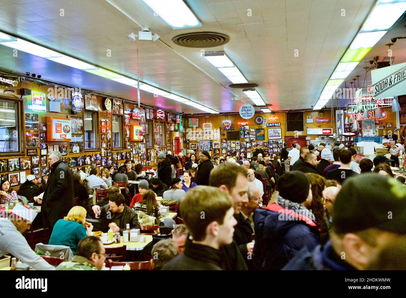 World famous Katz's Deli, located on the lower east side of Manhattan