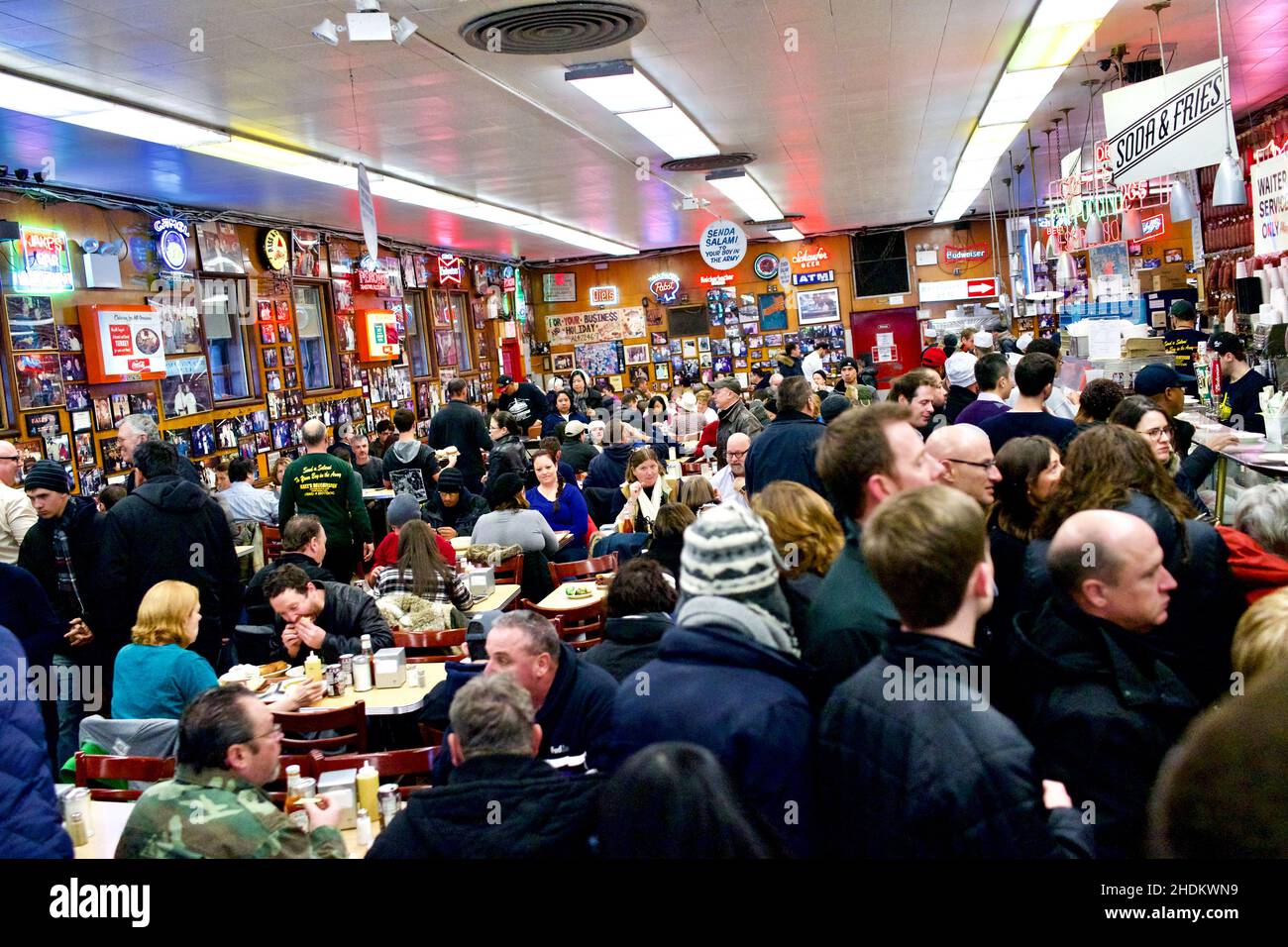 World famous Katz's Deli, located on the lower east side of Manhattan