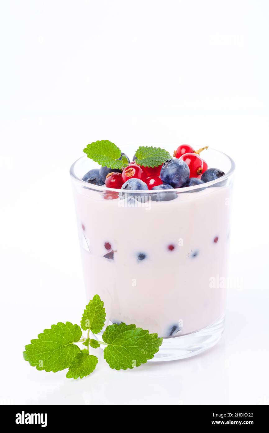 yogurt, fruit yoghurt, quark, fruit yoghurts, quarks Stock Photo Alamy