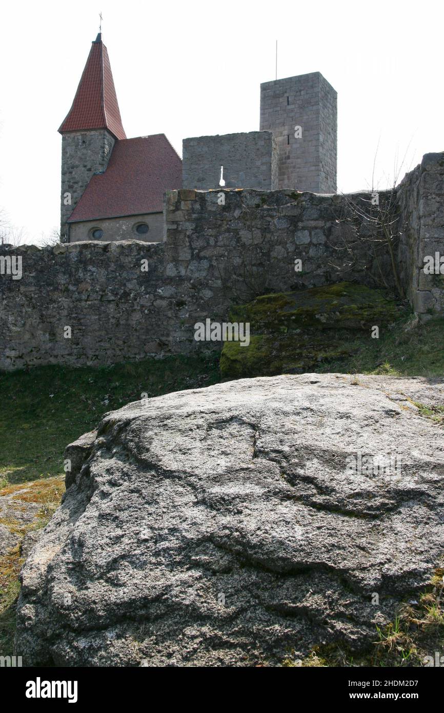 castle, leuchtenberg castle, castles Stock Photo
