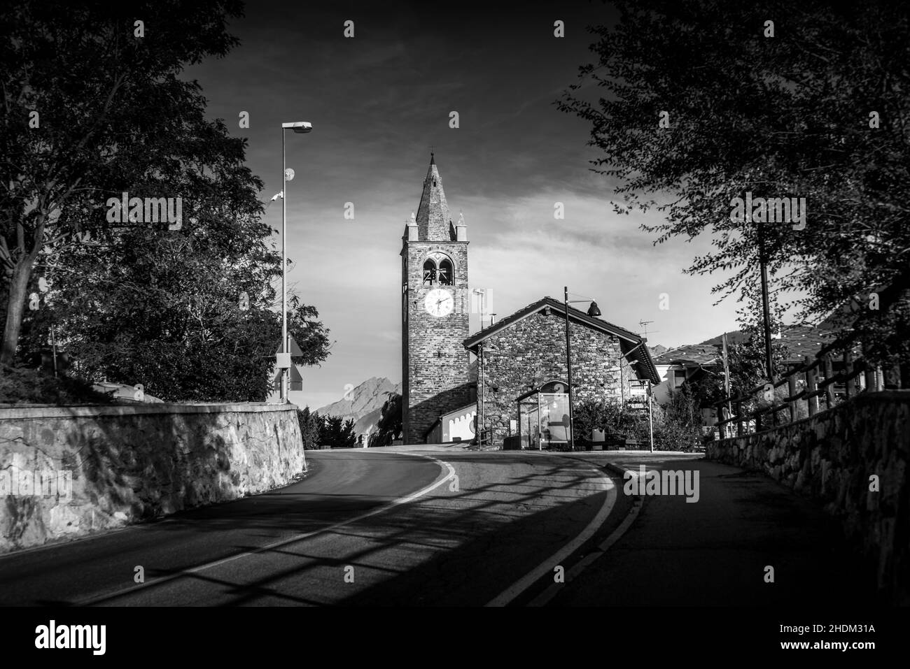 Europe bell tower Black and White Stock Photos & Images - Alamy