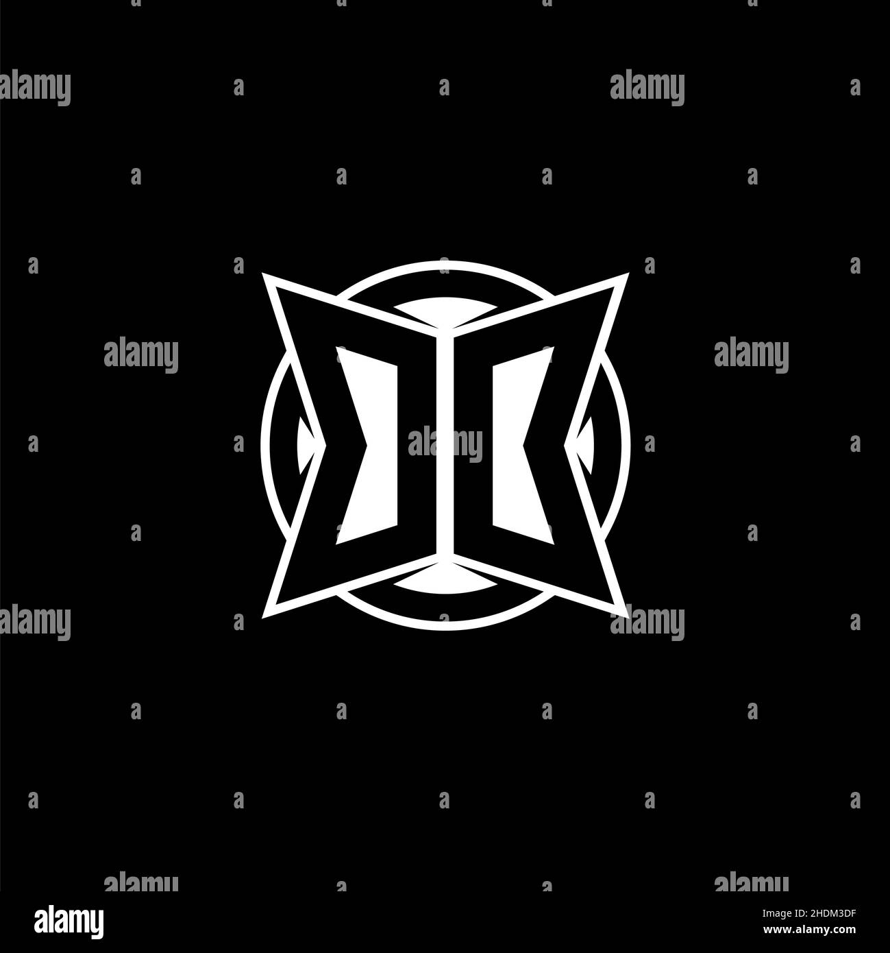 OO Monogram logo letter with simple modern shape style design. Circle ...