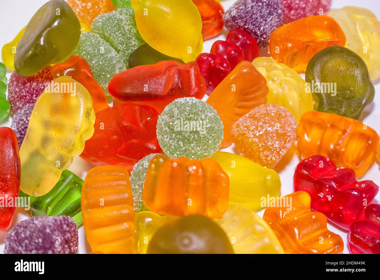 Assorted red gummy candies hi-res stock photography and images - Alamy
