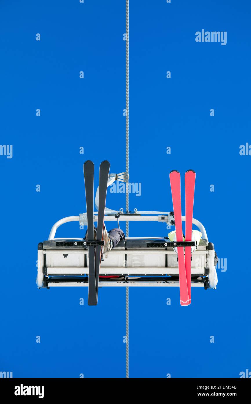 cable car, chairlift, ski lift, cable cars, chairlifts, ski lifts Stock