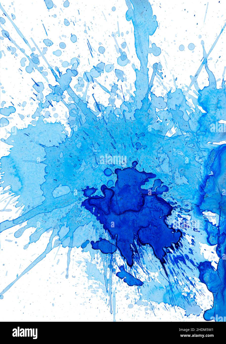 blue, watercolor painting, watercolor, blues, watercolors Stock Photo