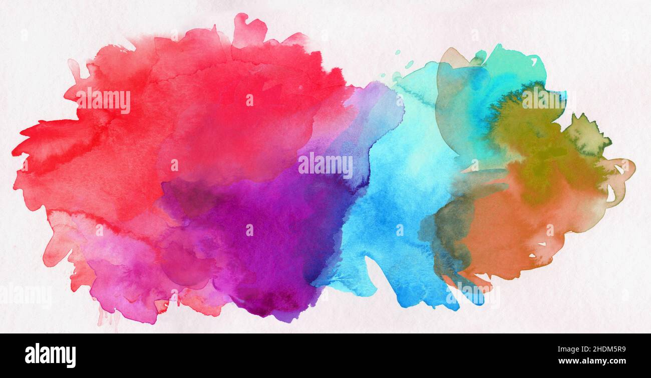 watercolor painting, painting, blob, drawing, blobs, paint splat Stock