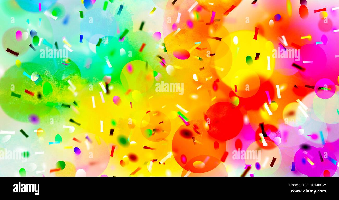 multi colored, circles, confetti, multi coloreds, circle, confettis Stock Photo