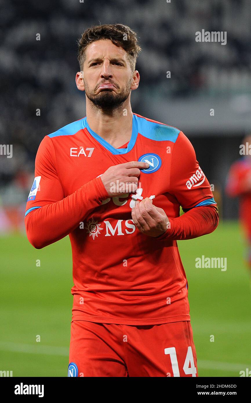 Dries Mertens of Napoli celebrates after scores during Serie A