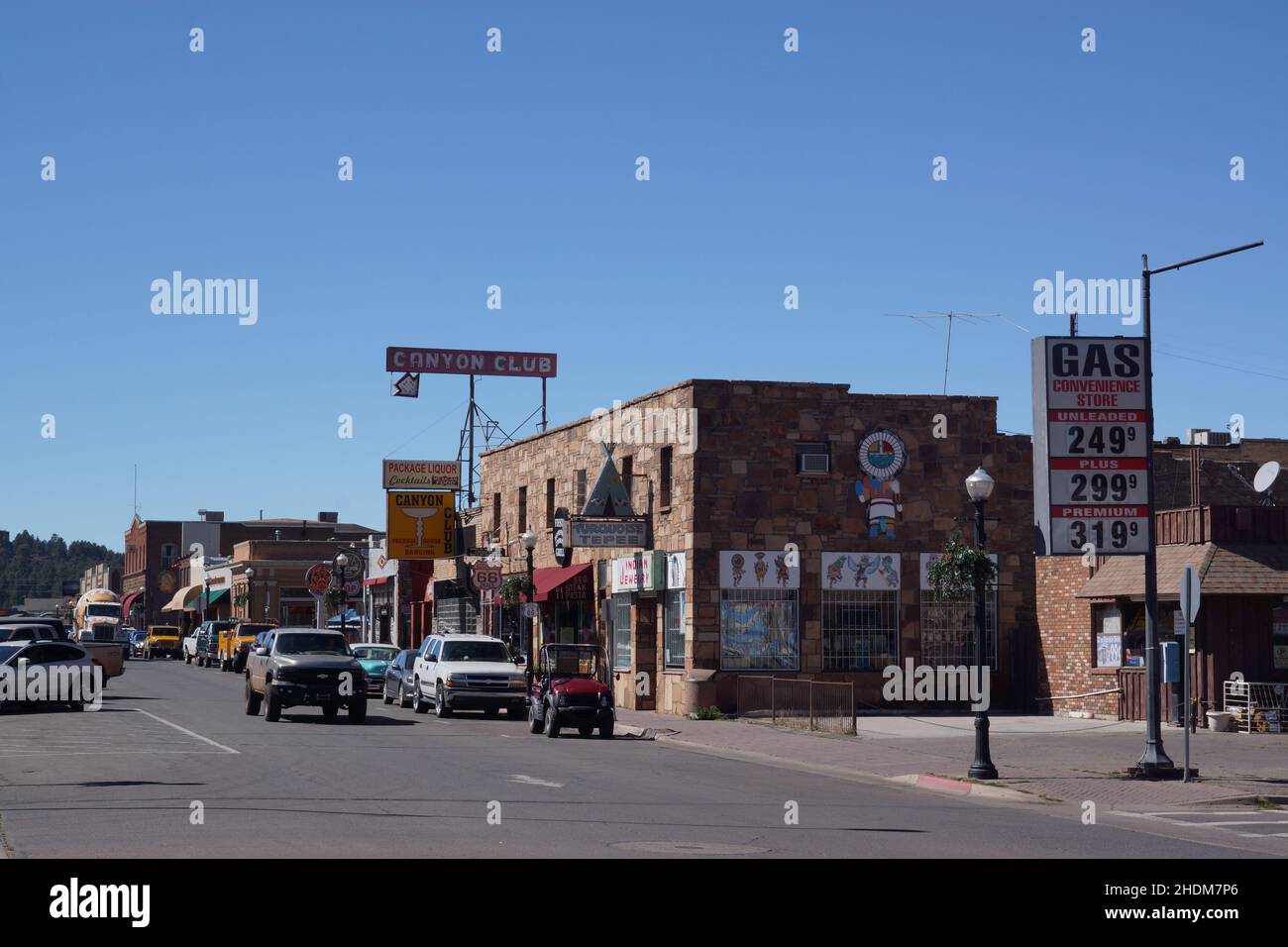 gas station, route 66, williams, gas stations Stock Photo Alamy