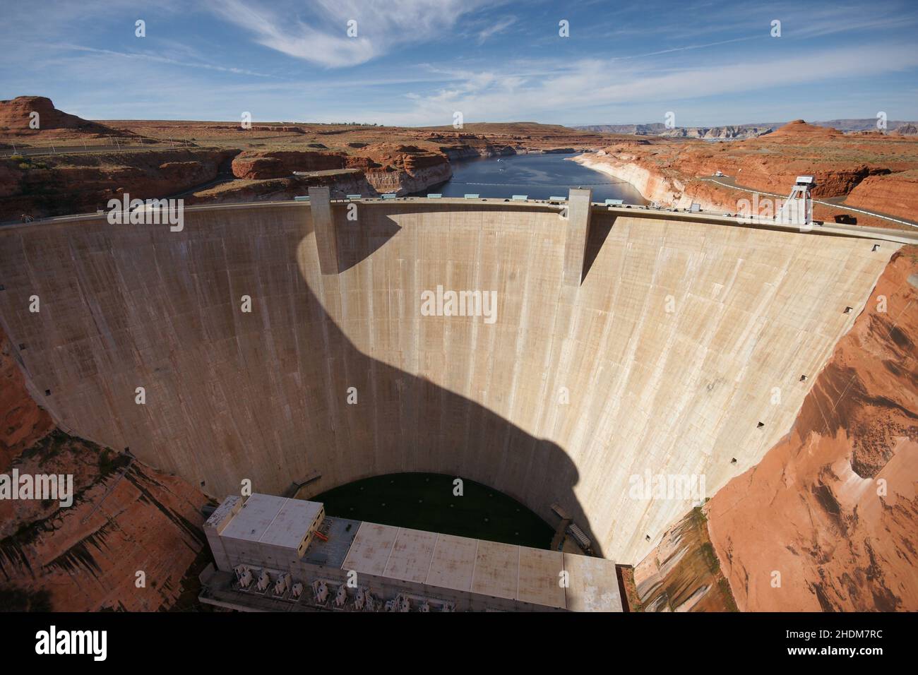 glen canyon dam, arch gravity dam, glen canyon dams, arch gravity dams Stock Photo Alamy