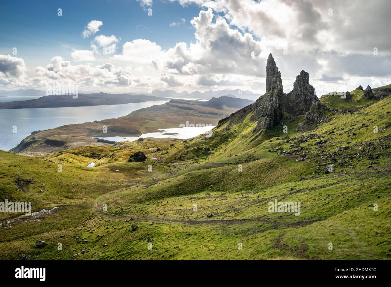 old man of storr, isle of skye, old man of storrs, isle of skyes Stock Photo
