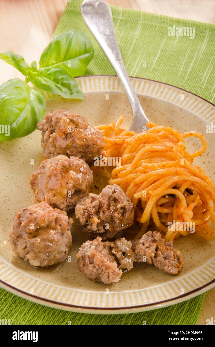 spaghetti, meatballs, spaghettis, meatball Stock Photo Alamy