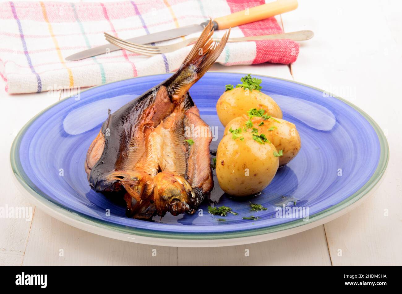 herring, smoked fish, kippers Stock Photo Alamy