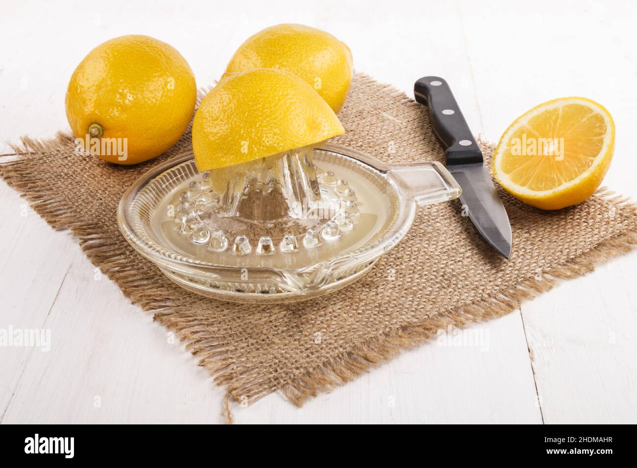 lemon squeezer, lemons, lemon squeezers Stock Photo Alamy