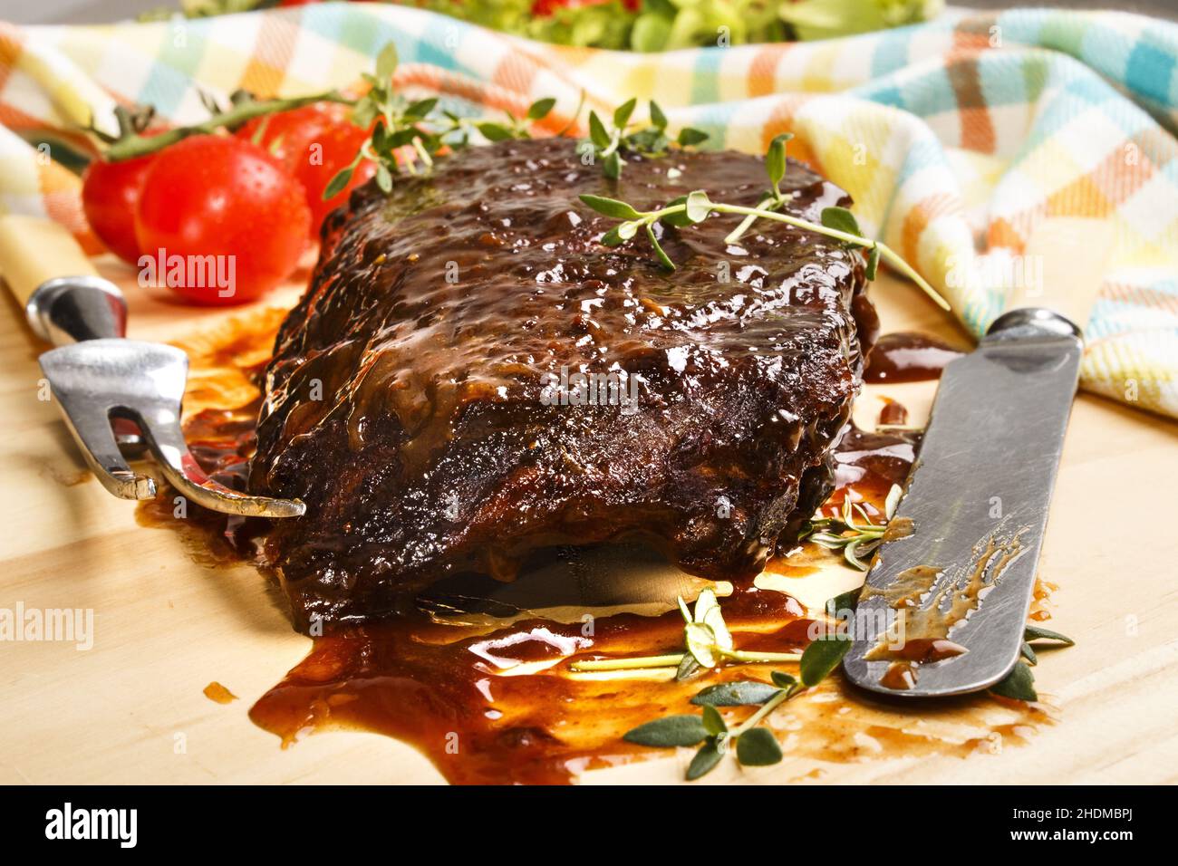 grooved, roast, grooveds, roasts Stock Photo