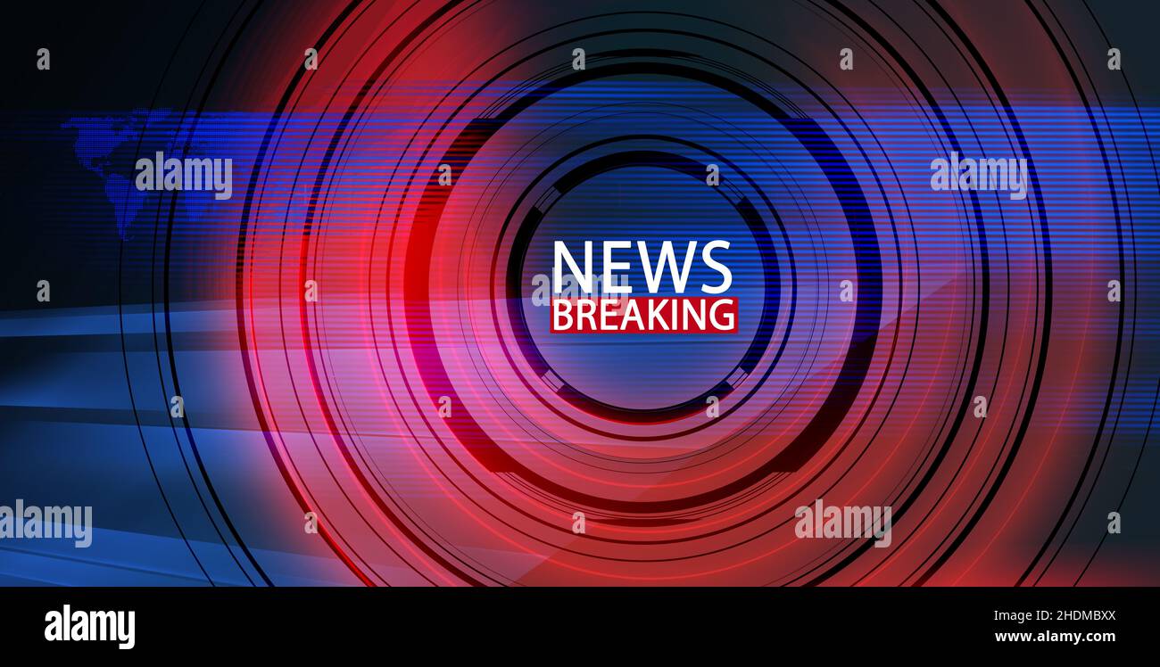 Digital world breaking news background, top and important news in business  world. news text inside expanding and growing circles through world. 3d ill  Stock Photo - Alamy