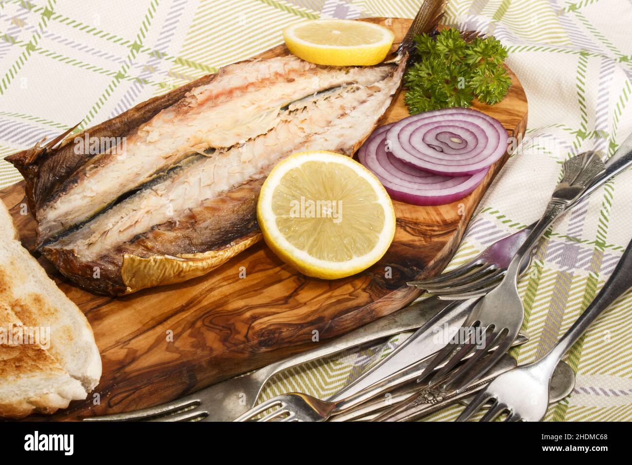 smoked fish, mackerel, kippers, mackerels Stock Photo Alamy