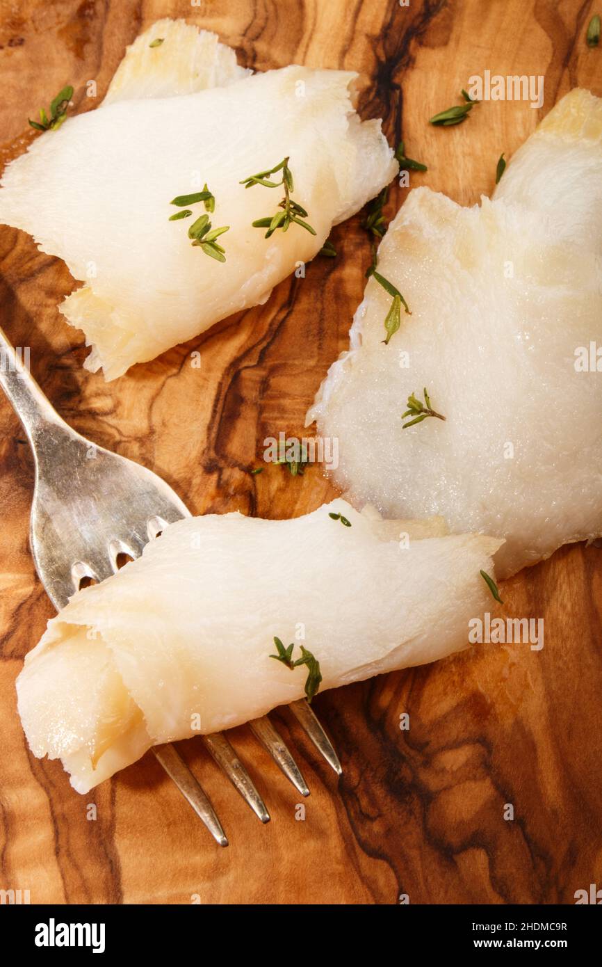 smoked, prepared fish, halibut, smokeds, prepared fishs, halibuts Stock