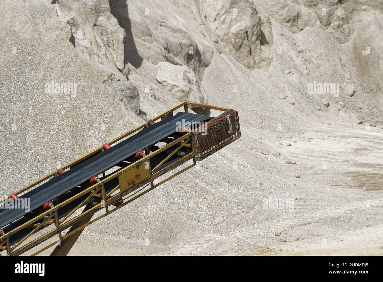 conveyor belt, gravel pit, conveyor belts, gravel pits Stock Photo Alamy