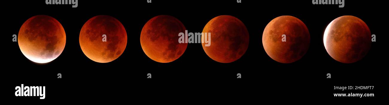 gradient, lunar eclipse, gradients, lunar eclipses Stock Photo