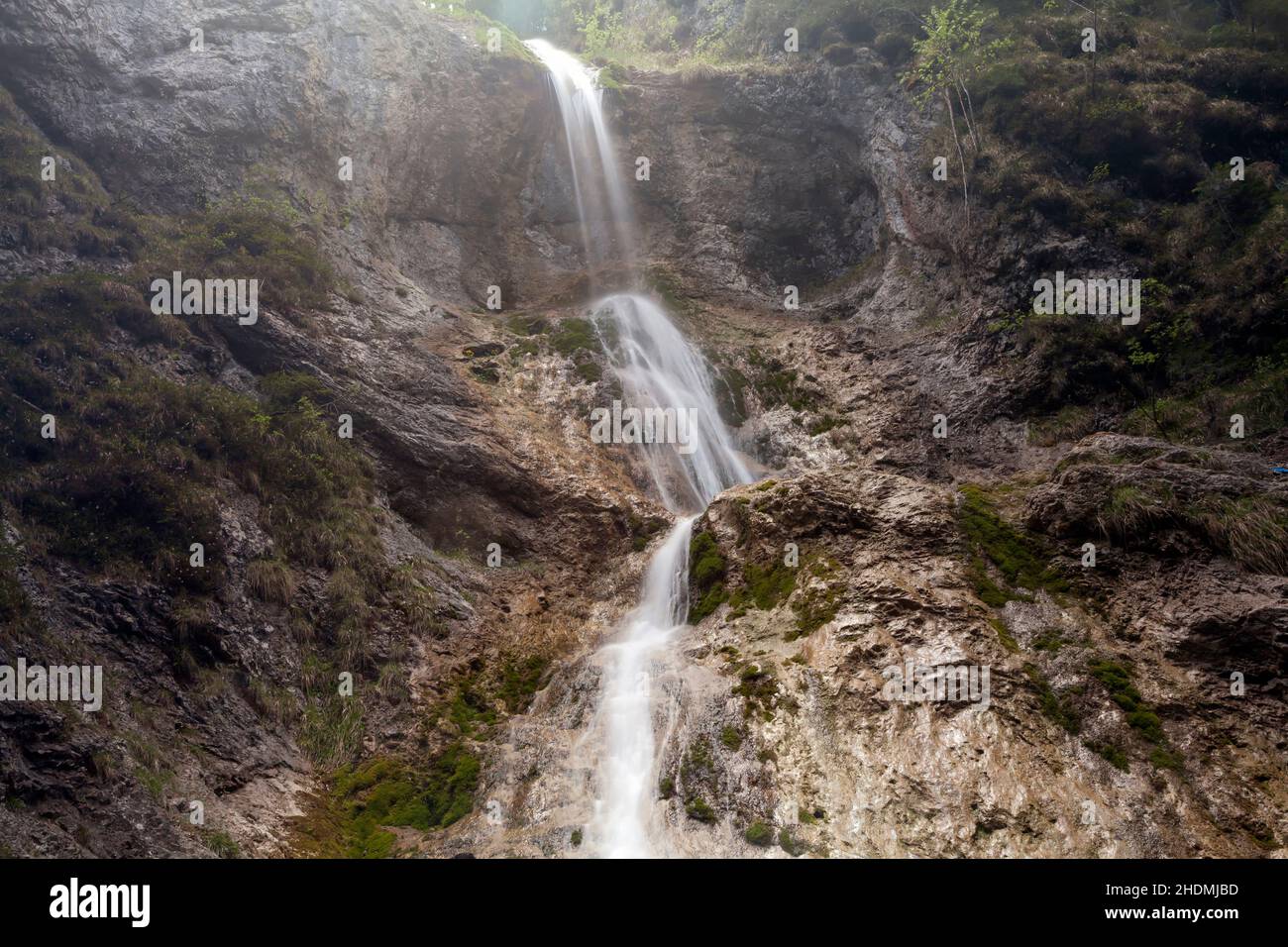 waterfall, austria, rock face, stockenboi, cascade, waterfalls, austrias, rock faces Stock Photo