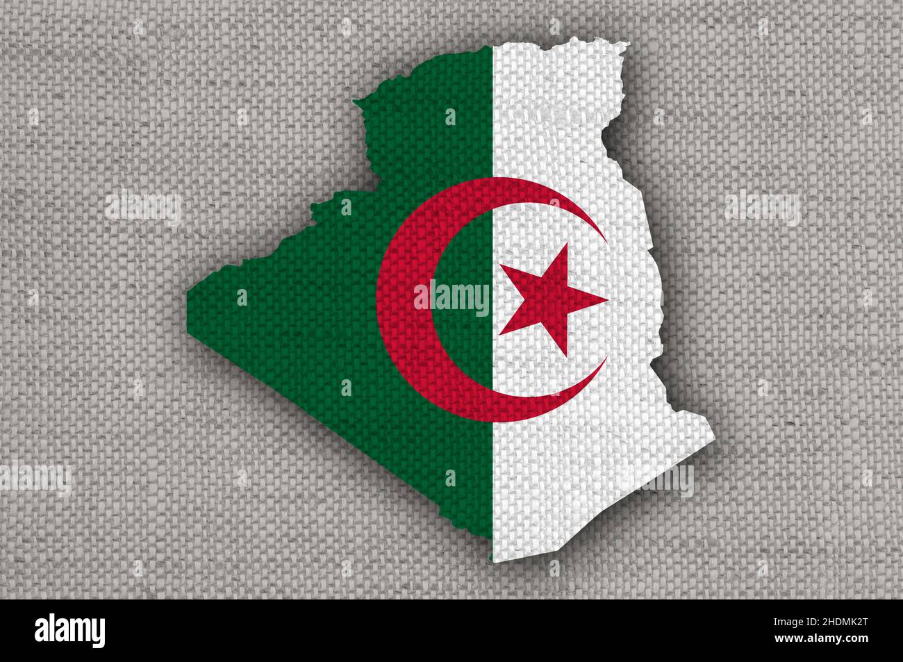 flag, algeria, flags, algerias Stock Photo