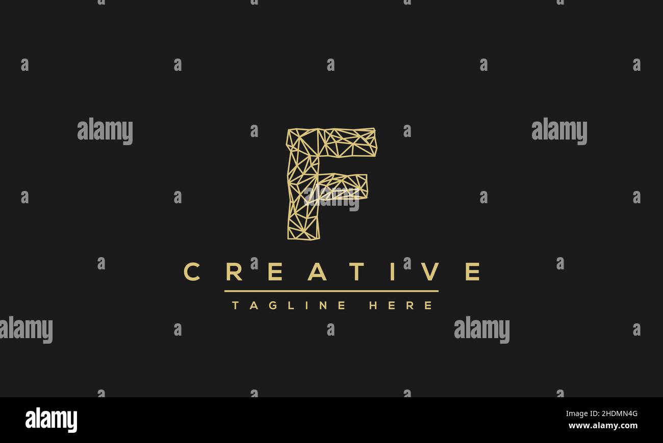 Modern unique creative alphabet letter F logo design, Minimalist F ...