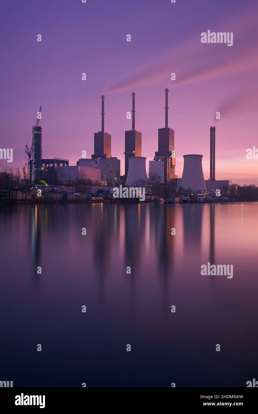 industrial building, power station, industrial buildings, power