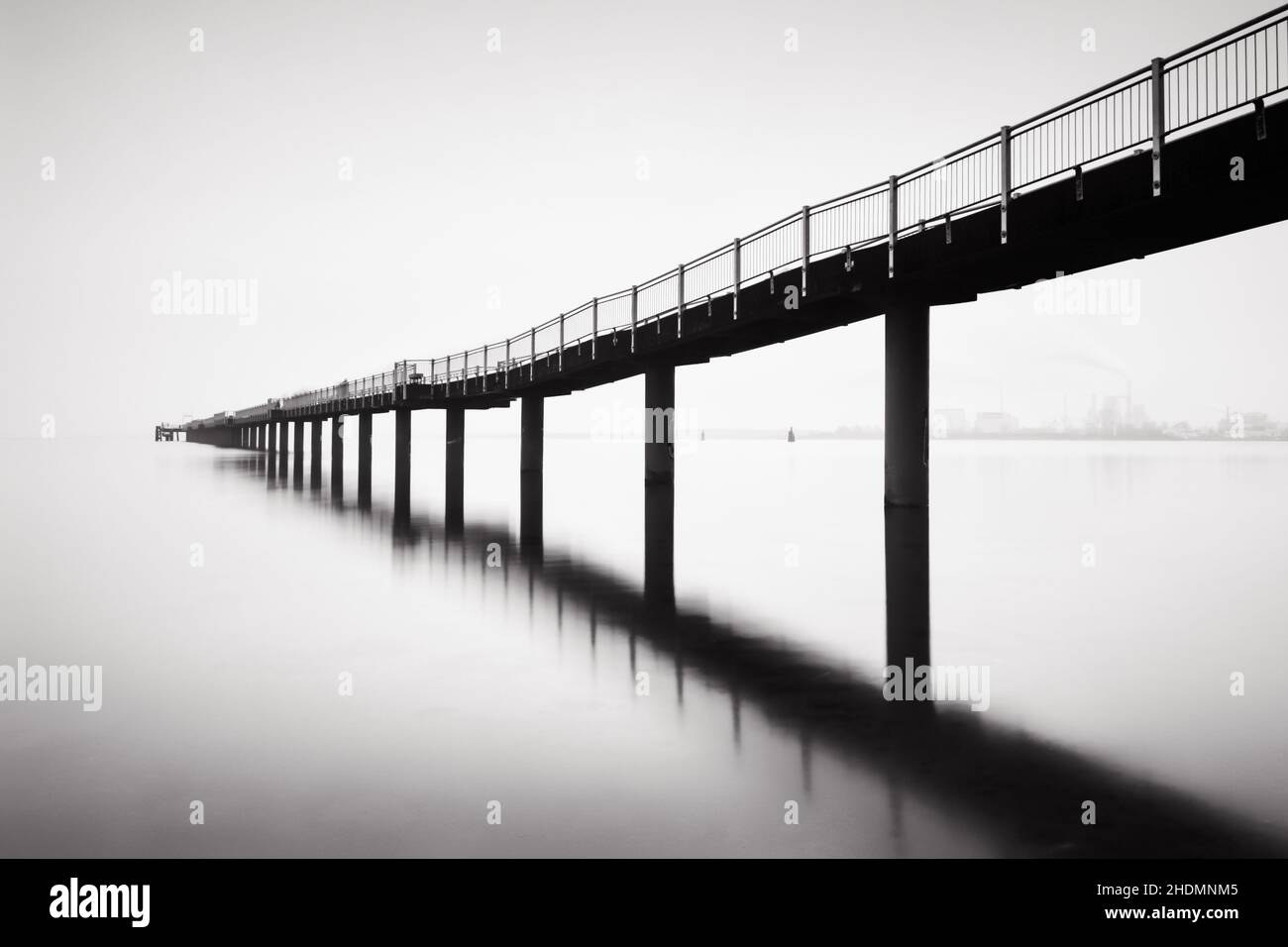 pier, wismar, black and white, piers, wismars, black and whites Stock Photo