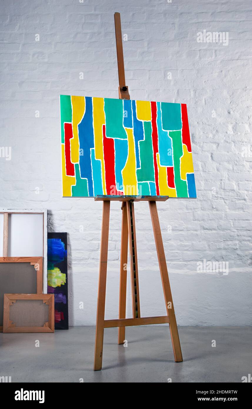 art, paintings, easel, arts, painting, easels Stock Photo