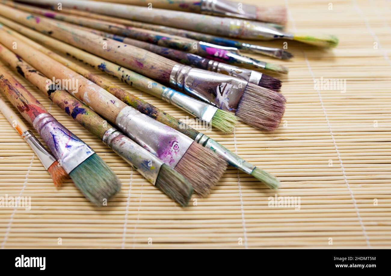 painting, paintbrush, art supplies  , drawing, paintbrushs, art supplies  s Stock Photo