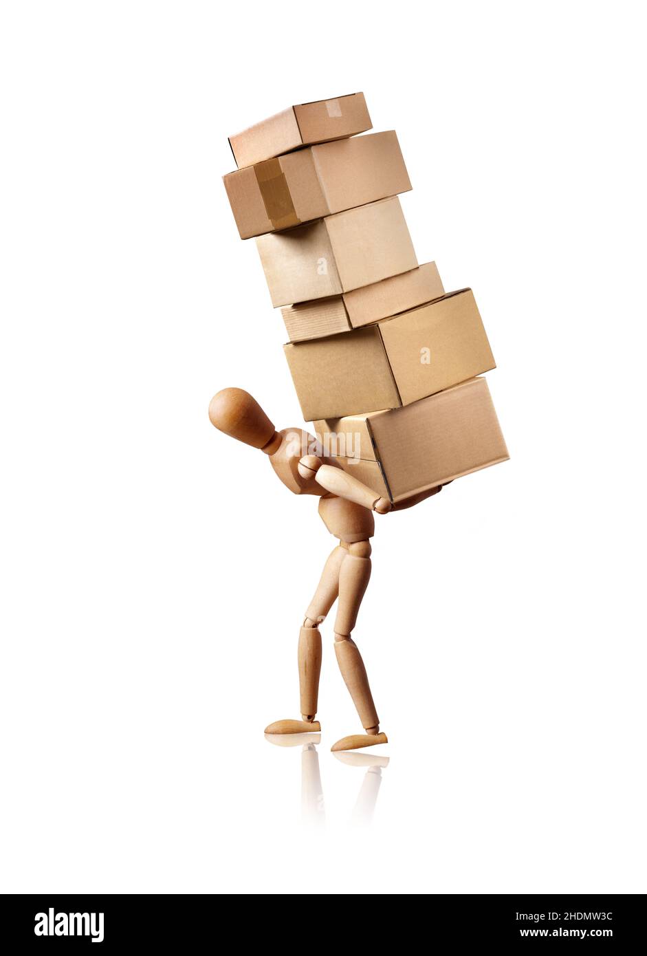 burden, packages, back problems, delivery, burdens, back pains, pain, deliver, deliveries, delivering Stock Photo